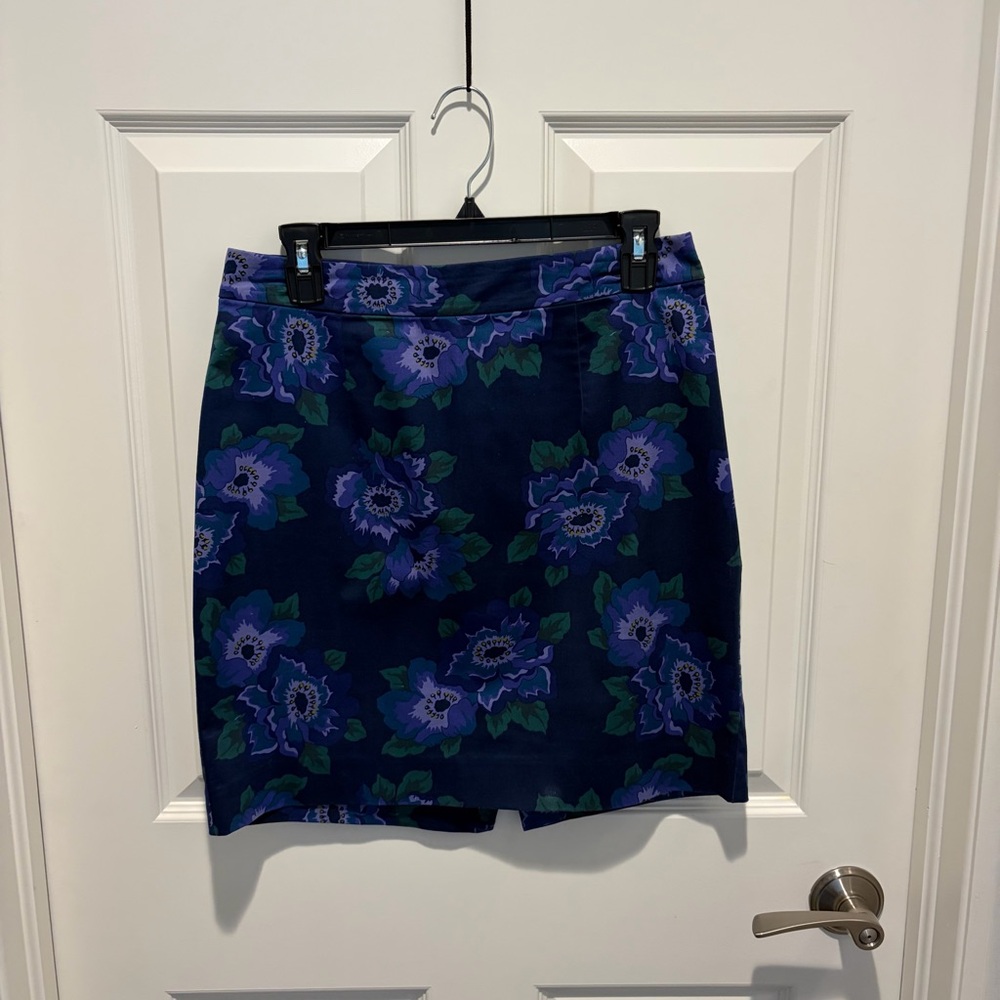 GAP Navy Floral Mini Skirt